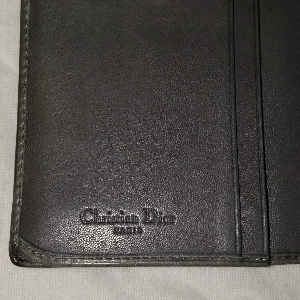 Christian Dior Plisse lambskin wallet